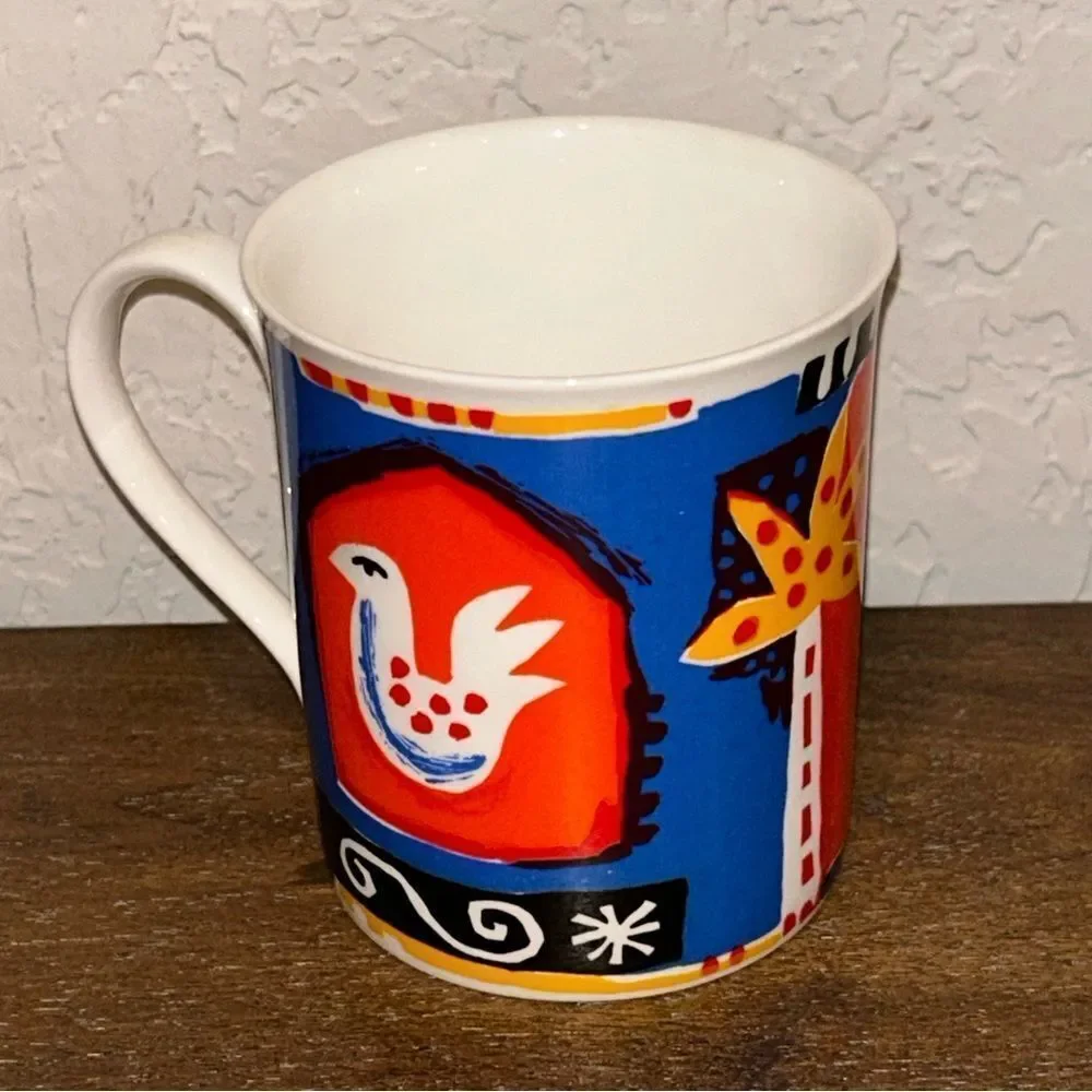 REPEAT REPEAT Stoke England Primitive Ceramic Cup Mug